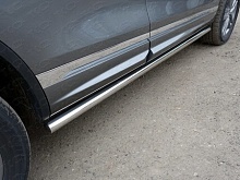 Пороги труба 60,3 мм для Volkswagen Touareg II Рестайлинг