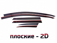 Дефлекторы окон 2D 6 шт (для кузова универсал) для Kia Ceed III Рестайлинг