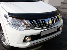 Дефлектор капота темный для Mitsubishi L200 V