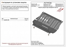 Защита редуктора переднего моста для Mitsubishi Pajero Sport III